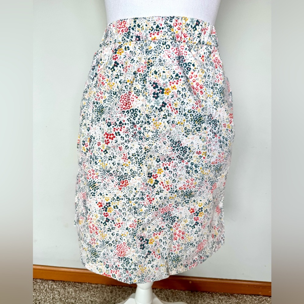 Lands End Floral Skort | Size 14 | EUC| Pockets | 98% cotton